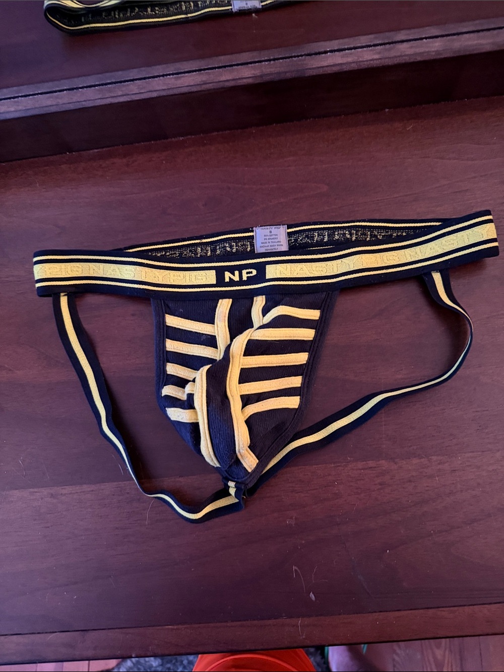 Nasty Pig Black and Yellow Striped Jockstrap